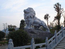 景区石雕狮子