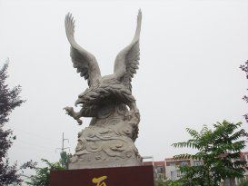 动物雕塑石雕鹰