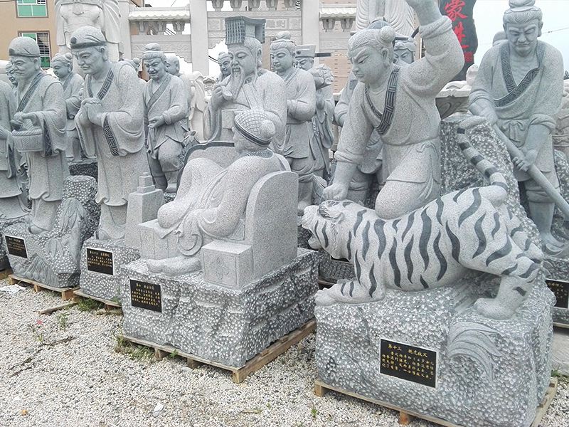 二十四孝人物石雕像
