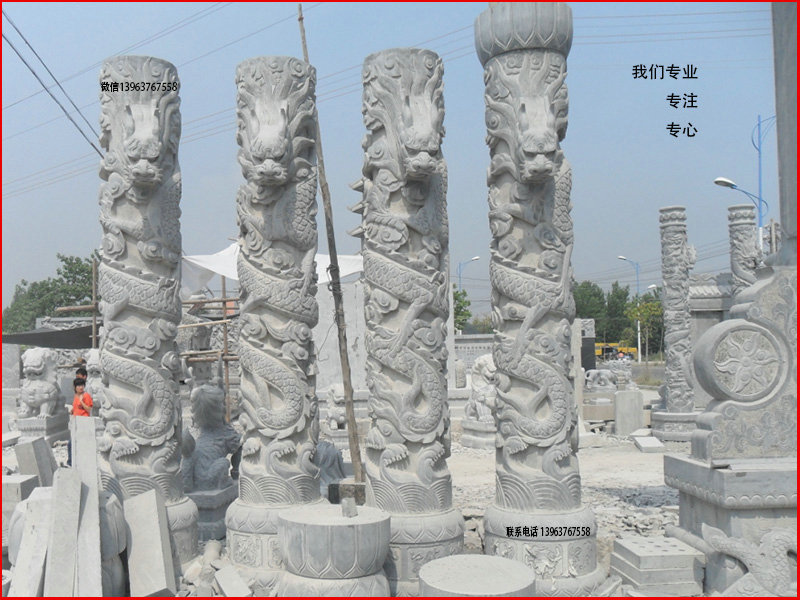 石龙柱，石雕龙柱，包安装的石龙柱厂家(图2)